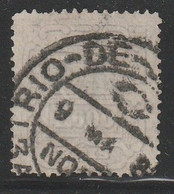 BRESIL - N°67 Obl (1884-88) 1000r Bleu Gris - Gebraucht