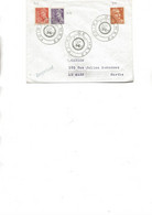 LETTRE  AFFRANCHIE N° 413 - 415 - 808 -OBLITEREE CACHET  FOIRE DE  METZ -30-9-1953  TB - Commemorative Postmarks
