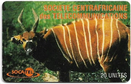 Central African Rep. - Socatel - Antelope, (Old Schlumberger Logo), SC7, 20Units, Used - Zentralafrik. Rep.