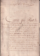 Kortrijk/Bellegem/Walle/Volsberge - Manuscript - 1750 (V2104) - Manuscrits