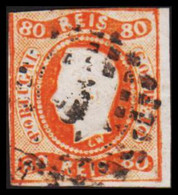 1866. PORTUGAL. Luis I. 80 REIS. (Michel 22) - JF528555 - Usati