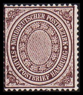 1869. NORDDEUTSCHER POSTBEZIRK.  STADTPOSTBRIEF HAMBURG (1½ Sch.) Hinged. - JF528575 - Ungebraucht