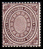 1869. NORDDEUTSCHER POSTBEZIRK.  STADTPOSTBRIEF HAMBURG (1½ Sch.) Hinged. - JF528575 - Neufs