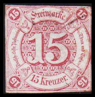 1859-1861. THURN UND TAXIS.  15 Kreuzer. Thin.  (Michel 24) - JF528584 - Postfris