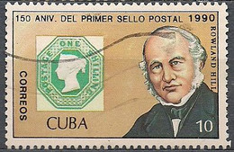 Cuba 1990 - Portraits Of Sir Rowland Hill And Stamps Of Great Britain Scott#3220 - Used - Gebraucht