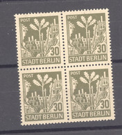 Allemagne  - Berlin Und Brandenburg  :  MI  7   Az  **  Bloc De 4, Geriffelte Gummierung - Mint