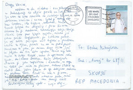 Singapore IMPACT Postcard 2001 Via Macedonia,stamp Motive 2001 Famous Citizens Of Old Singapore - Singapore (1959-...)