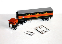 CAMION POIDS LOURD 1/87 TRANSPORT GREAT NORTHERN G321 - TRACTEUR + SEMI REMORQUE - AUTOMOBILE MINIATURE (1712.24) - Massstab 1:87