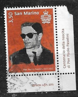 SAN MARINO 2022 BIRTH CENTENARY PIER PAOLO PASOLINI - Used Stamps