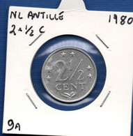 NETHERLANDS ANTILLES - 2 1/2 Cent 1980 -  See Photos -  Km 9a - Netherlands Antilles