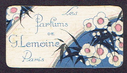 Carte Parfum Les Parfums De G. LEMOINE - Carte Offerte Par MOHRIG-WARLET Couleurs,vernis à AYWAILLE - Anciennes (jusque 1960)