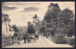 +++ CPA - PEPINSTER - Le Pont Sur La Vesdre Et Route De Spa - Carte Animée - Attelage Chiens   // - Pepinster