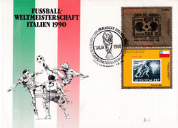 Paraguay 1990 Cover Football Fussball Soccer Calcio; FIFA World Cup Italia 90 History Of World Cup Mexico 86; Chile 1962 - 1990 – Italie