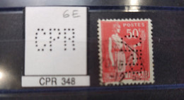 FRANCE TIMBRE CPR 348 SUR 283 INDICE 5 PERFORE PERFORES PERFIN PERFINS PERFO PERFORATION PERFORIERT - Usados