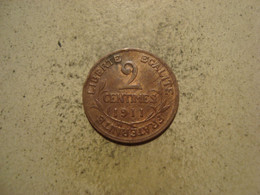 MONNAIE FRANCE 2 CENTIMES 1911 DUPUIS - 2 Centimes