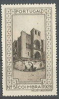 Vignette/ Vinheta, Portugal - 1928, Coimbra / Novo Sem Goma - MNH - Lokale Uitgaven