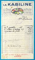 1934 - CHARTRES 28 A. LANOISELEZ Rue St Michel, (Droguerie Couleurs Vernis Papiers Peints) Publicité La KABILINE Au Dos - Droguerie & Parfumerie