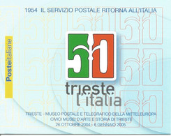 (REPUBBLICA ITALIANA) 2004, TRIESTE ALL'ITALIA - Libretto Nuovo, MNH* - Postzegelboekjes