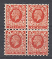 GB 1934 Photogravure 2d Intermediate Format Block MLH(*)              - 8CH - Unused Stamps