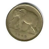 Congo Belg 1 Franc 1949  Km 26   Xf - 1945-1951: Régence