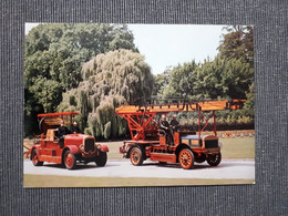 CARTE POSTALE SAPEURS POMPIERS MUSEE LYON ECHELLE MECANIQUE  Série 7/13 - Firemen