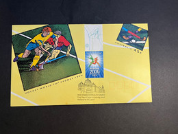 (3 N 35 A) Australia - Hockey World Cup 1994 (with Additional Stamp) Pre-Stamp Envelope - Jockey (sobre Hierba)