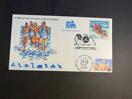 (3 N 35 A) Australia - Surf Life Saving( With Additional Stamp) Pre-Stamp Envelope (2 Covers) - First Aid