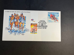 (3 N 35 A) Australia - Surf Life Saving( With Additional Stamp) Pre-Stamp Envelope (2 Covers) - First Aid