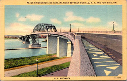 New York Buffalo Peace River Bridge Curteich - Buffalo