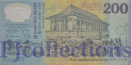 SRI LANKA 200 RUPEES 1998 PICK 114b POLYMER UNC - Sri Lanka