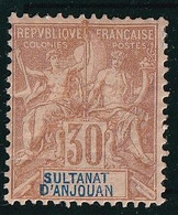 Anjouan N°9 - Neuf * Avec Charnière - TB - Unused Stamps