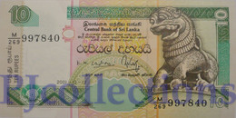 SRI LANKA 10 RUPEES 2001 PICK 108b UNC - Sri Lanka