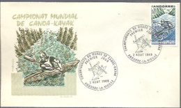 FDC ANDORRA FR. 1969 - Rafting