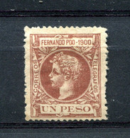 1900.FERNANDO POO.EDIFIL 92*.NUEVO CON FIJASELLOS(MH).CATALOGO 175€ - Fernando Po