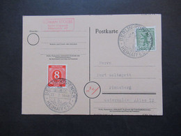 22.7.1946 SBZ Berlin / Berliner Bär Leicht Verschnittene Postkarte Mit Sonderstempel Berlin Köpenick Heimatfest - Andere & Zonder Classificatie