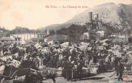 CPA COMMERCE - FOIX - Le Champ De Foire Phototypie Adrat - Marchés