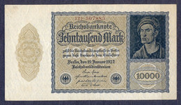 Germany - 1922 -10 000 Mark .- 12P.. R69c....VF - 10000 Mark