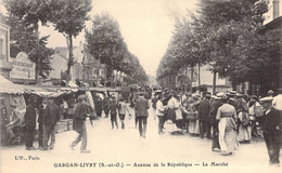 CPA COMMERCE - Gargan Livry - Avenue De La République - Le Marché - L'Hirondelle PARIS - Mercados