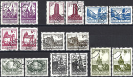 Romania 1972 - Mi 3083... - YT 2772... ( Monuments ) Coloring Variants - Variétés Et Curiosités