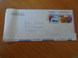 ZA405.5 CANADA  Airmail Cover - Cancel 1996 Vancouver BC Sent To Hungary Stamp NOrth West Mounted Police - Dawson City - Brieven En Documenten