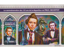 Ref. 623057 * MNH * - DJIBOUTI. 2019. 135 AÑOS DE LA MUERTE DE PAUL MORPHY - Djibouti (1977-...)