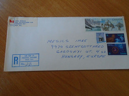 ZA405.6  CANADA  Registered Cover - Cancel 1987 Toronton ONT    Sent To Hungary - Covers & Documents