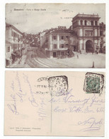 Moncalieri ( Torino ) - Porta E Borgo Navile ,  Noleggio Automobili Viaggiata 1916 Anni '10 Battantier Ed. (G0H) Difetti - Moncalieri