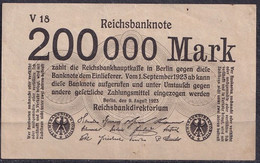 Germany - 1923 - 200 000 Mark  - V18..  R99a.. XF - 100000 Mark