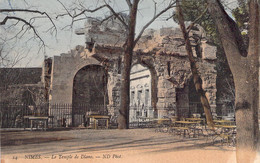 CPA FRANCE - 30 - NIMES - Le Temple De Diane - ND PHOT - Colorisée - Nîmes