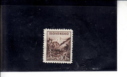 SLOVACCHIA  1939/41 - Yvert  40  - Serie Corrente - Oblitérés