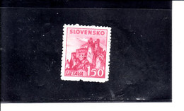 SLOVACCHIA  1941 - Yvert  55°  - Castelli -.- - Oblitérés
