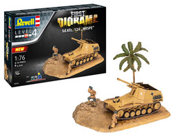 Revell - DIORAMA SET Char Obusier Sd.Kfz. 124 WESPE Maquette Militaire + Peinture + Colle Réf. 03334 Neuf NBO 1/76 - Veicoli Militari