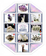 Central Africa 2021 Quartz. (401) OFFICIAL ISSUE - Minéraux