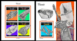 St.Tome&Principe 2021 Fossils. (404) OFFICIAL ISSUE - Fossili